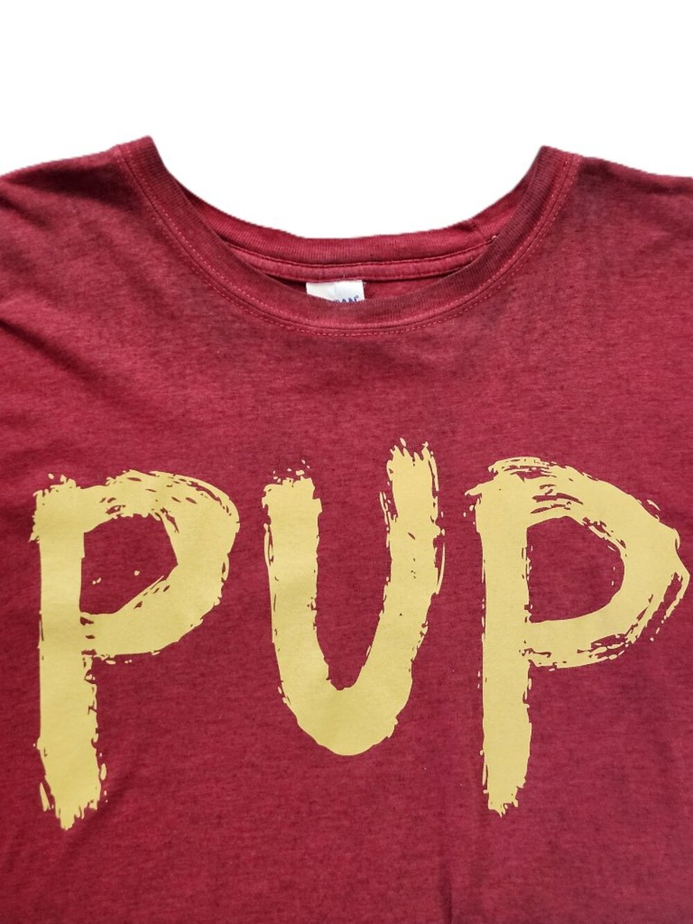 PUP Band T‑Shirt – XL – Dark Red – Indie Punk Tee
